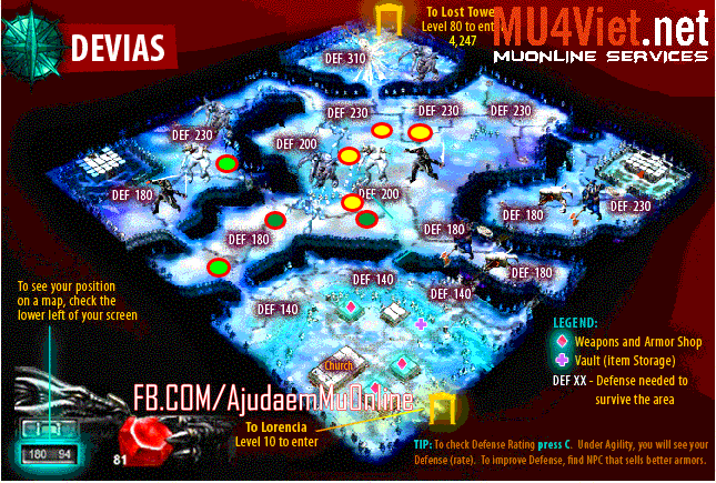 Map devias MU Online
